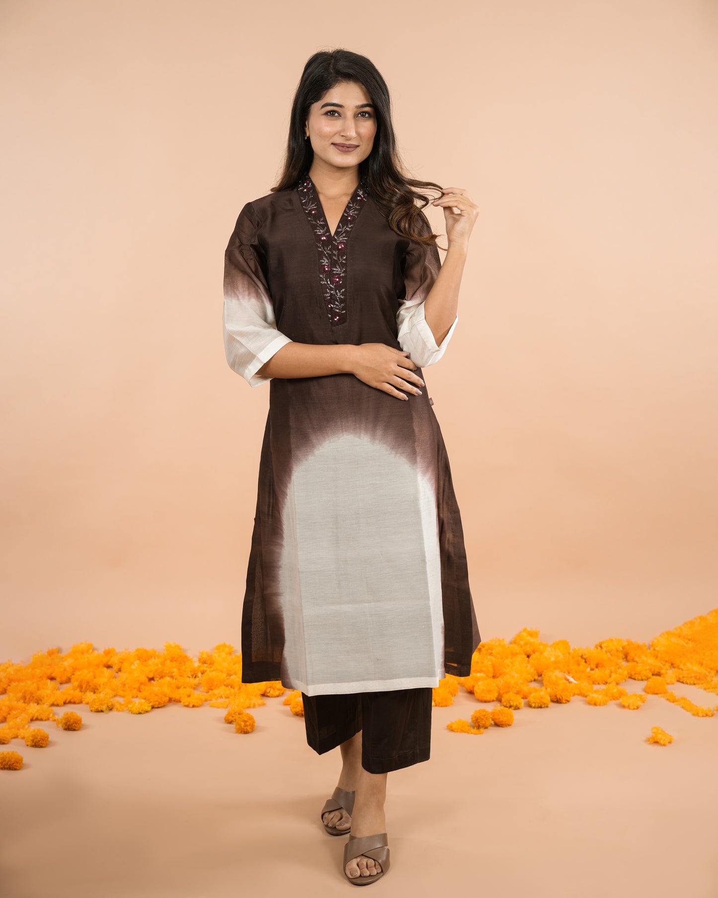 Bhurya Shaded Kurti