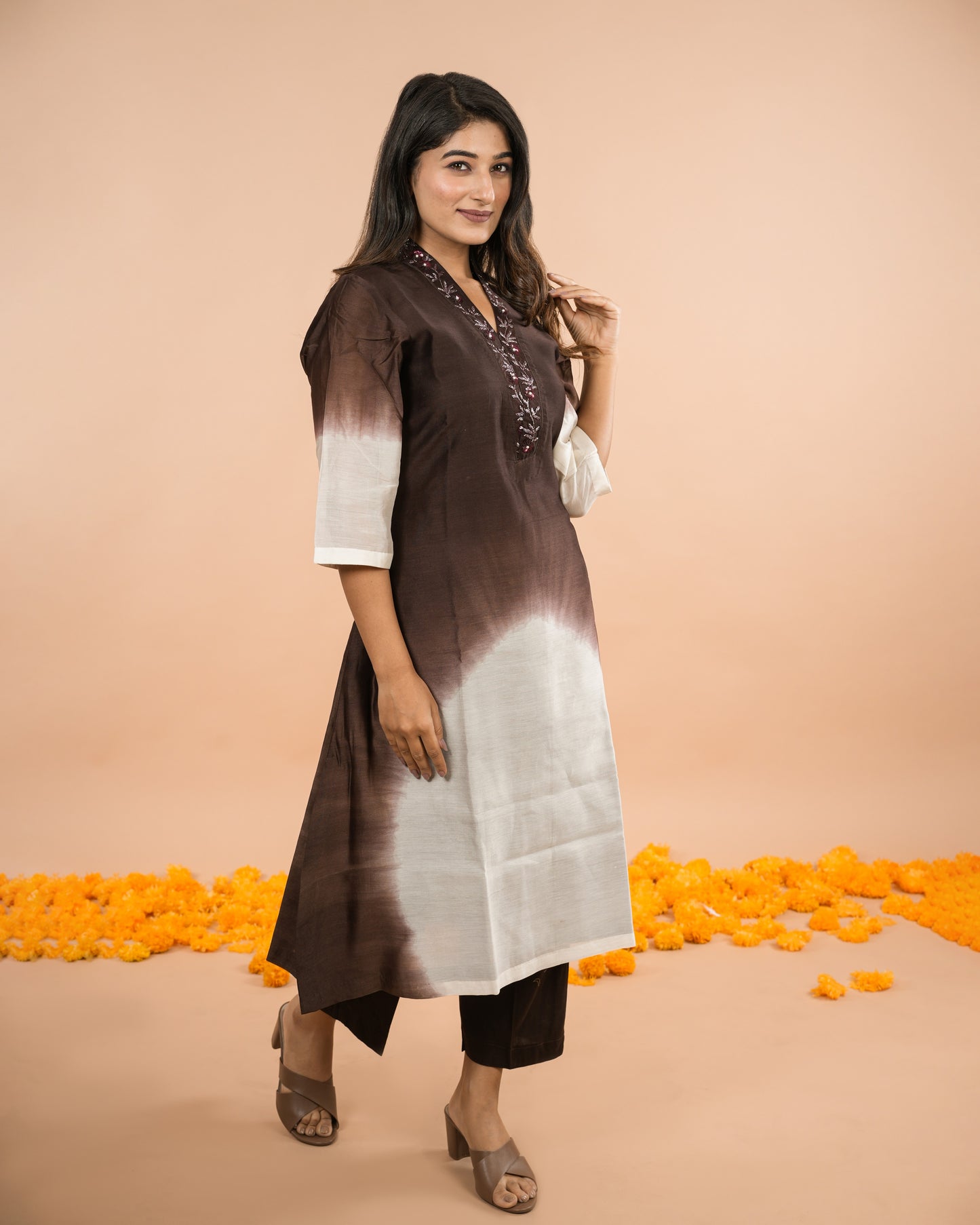 Bhurya Shaded Kurti