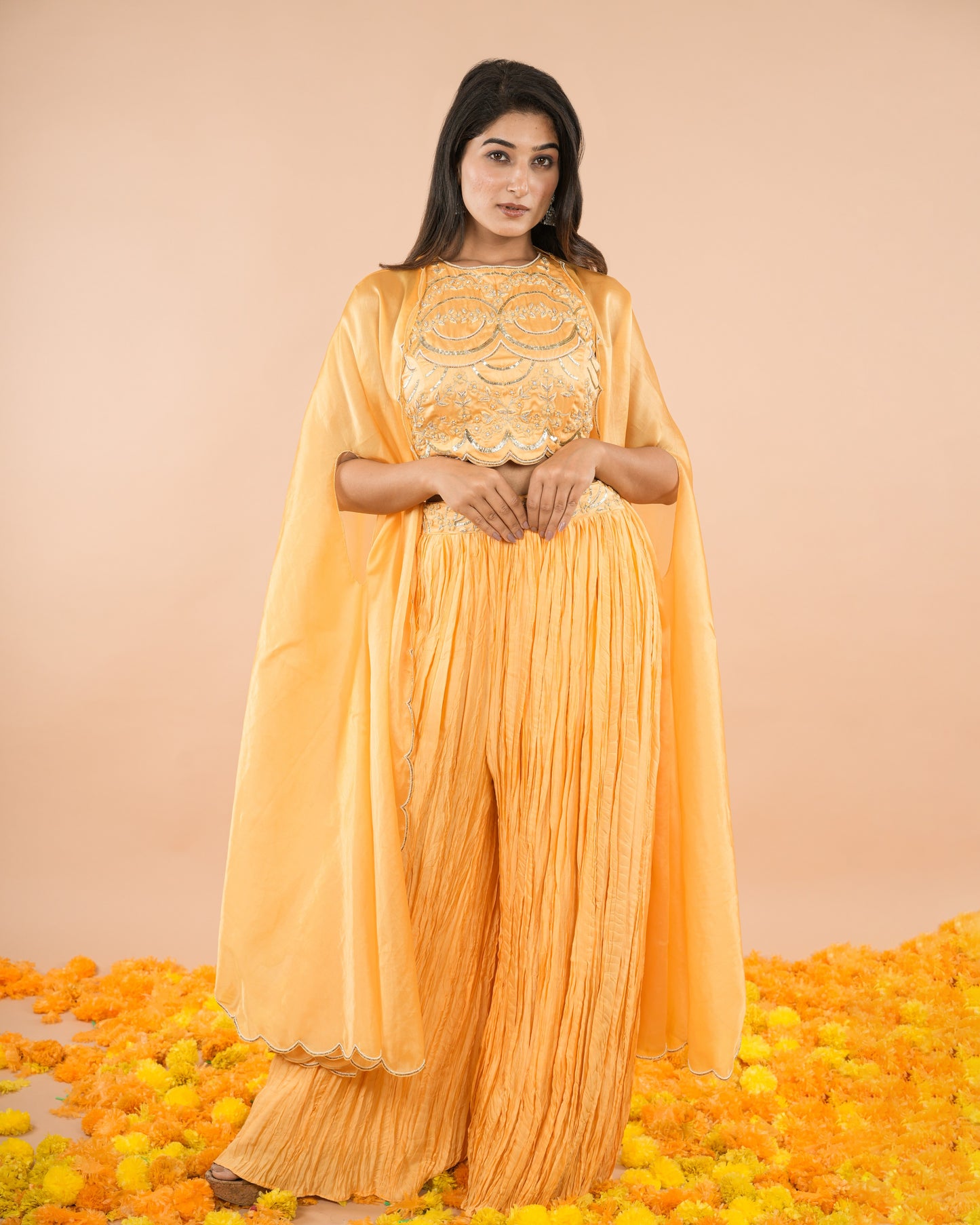 Halter Neck Cape Set