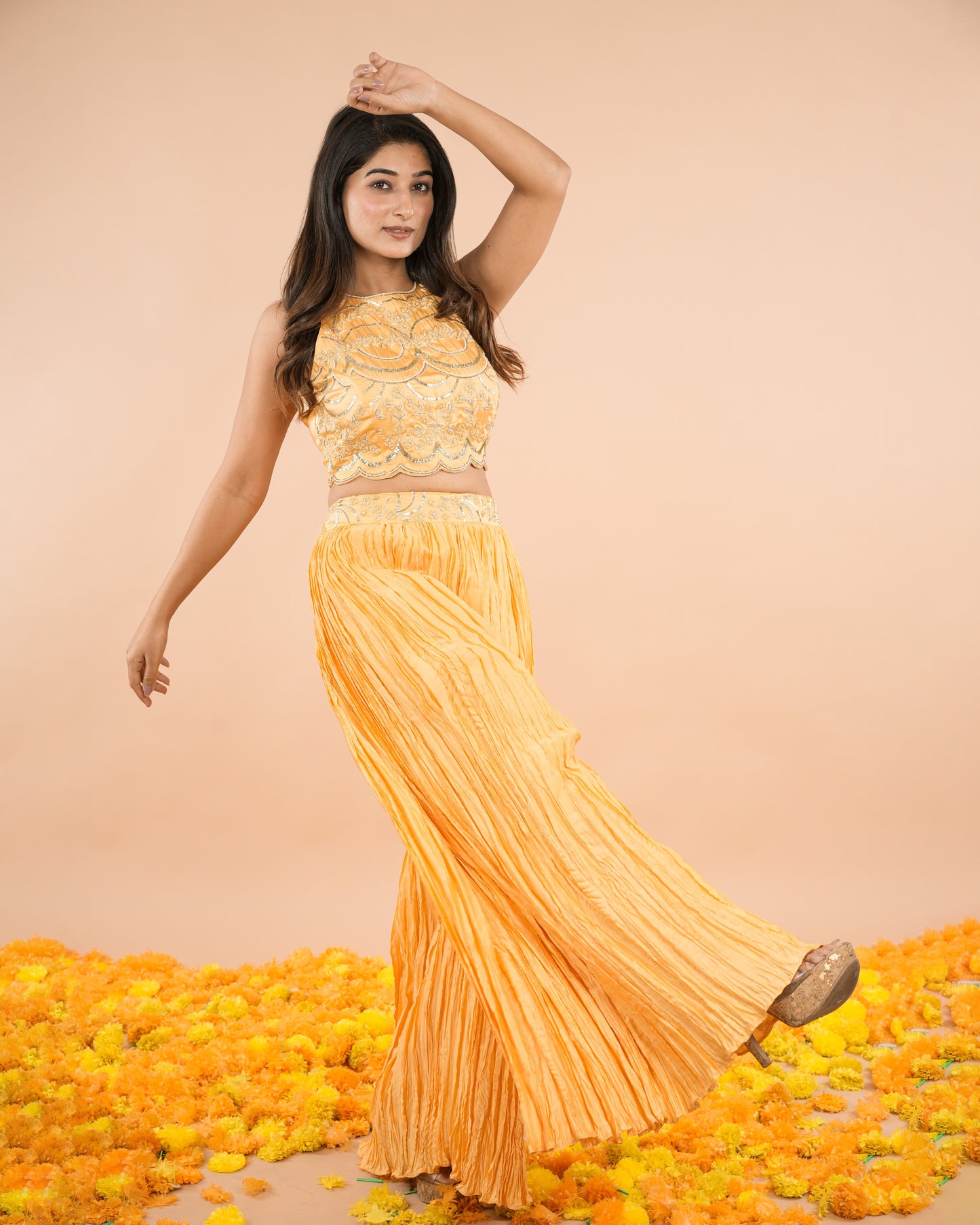 Halter Neck Cape Set