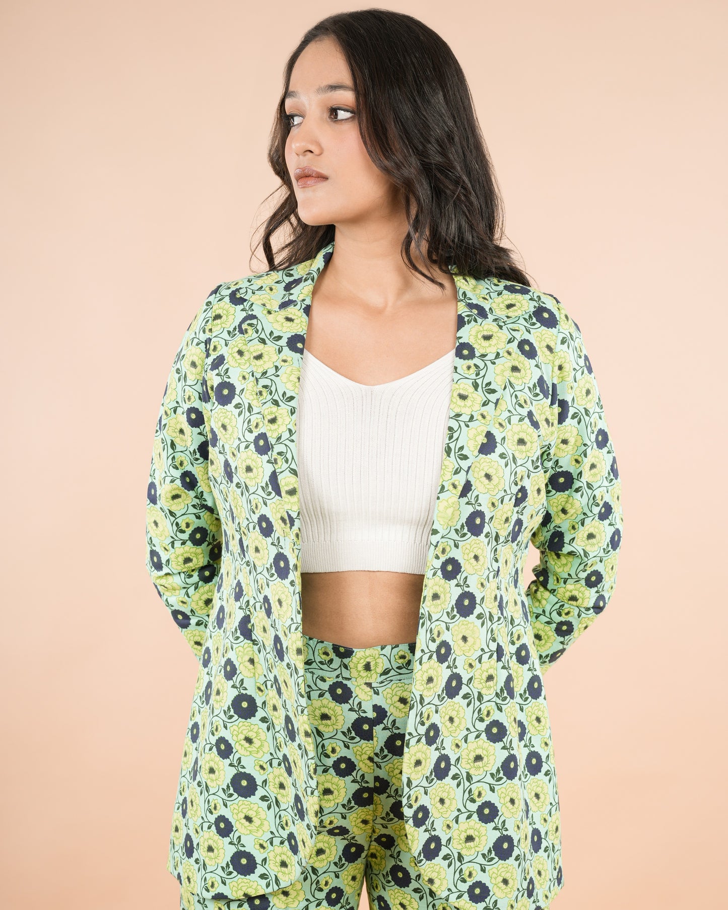 Green Blazer Set