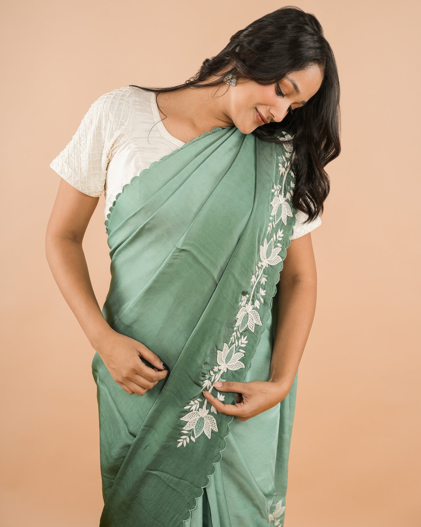 Green Kamal Saree