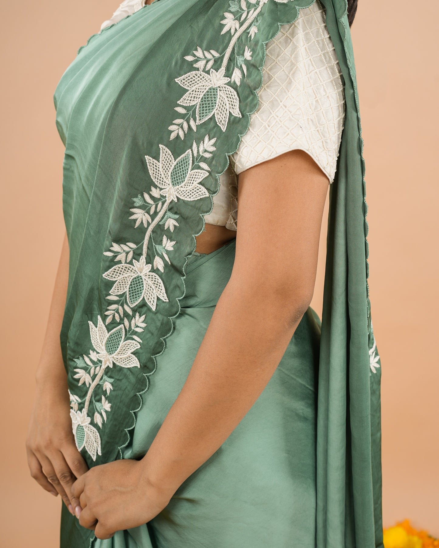 Green Kamal Saree
