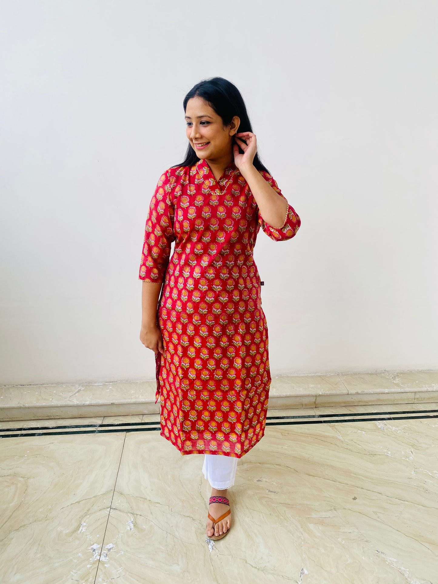 Ikra Block Print Kurti