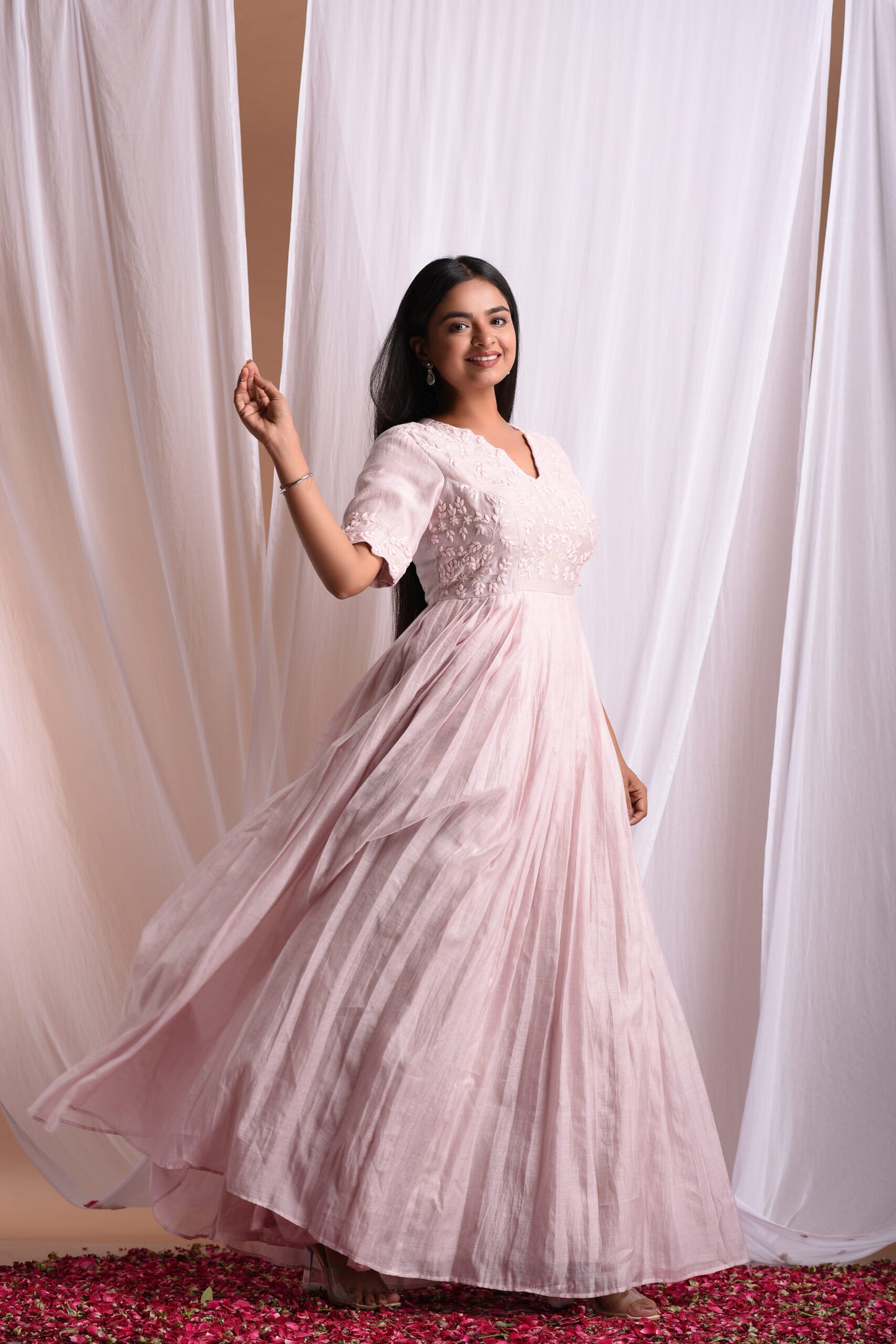 Alia Chanderi Gown