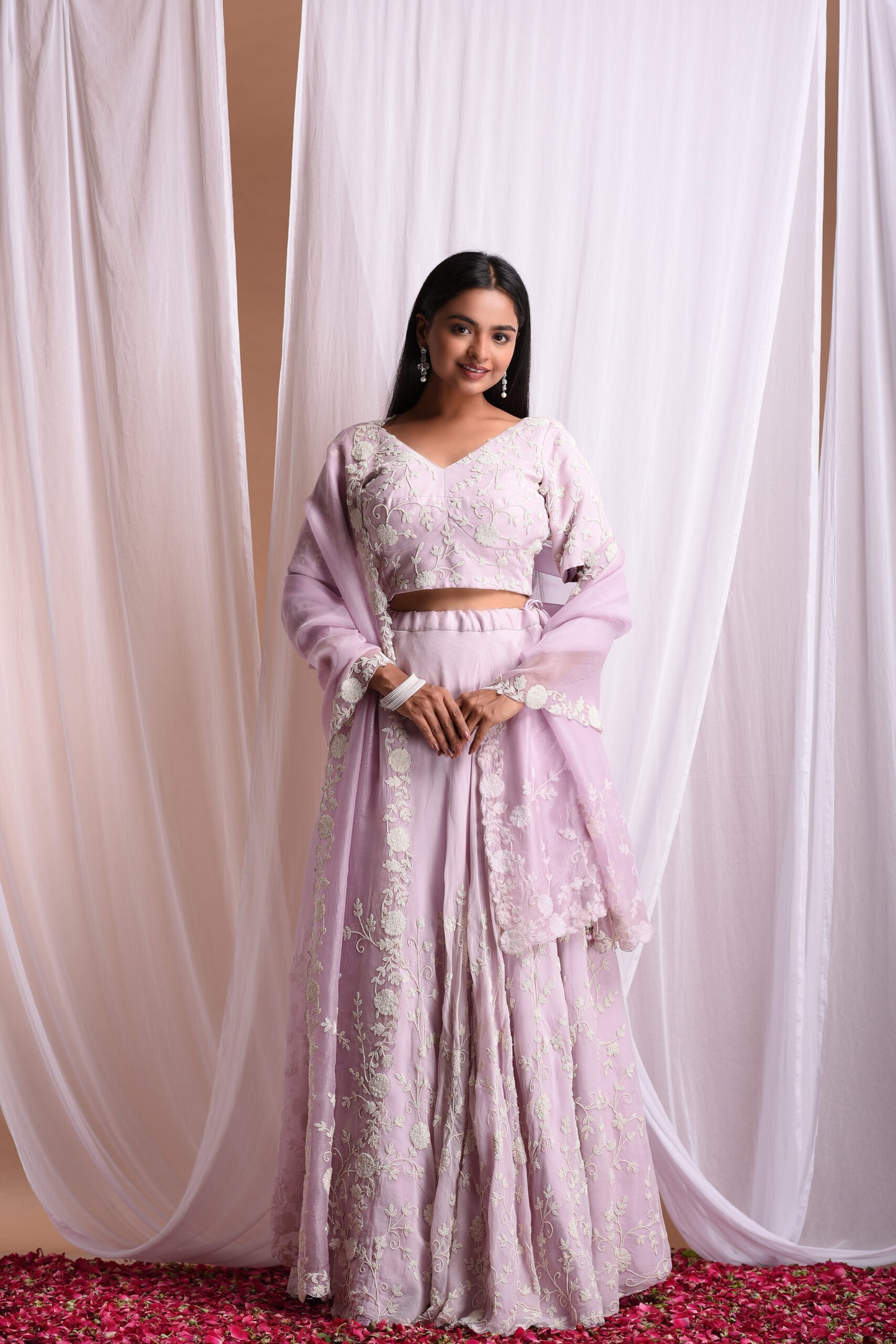 Lilac Pearl Lehenga