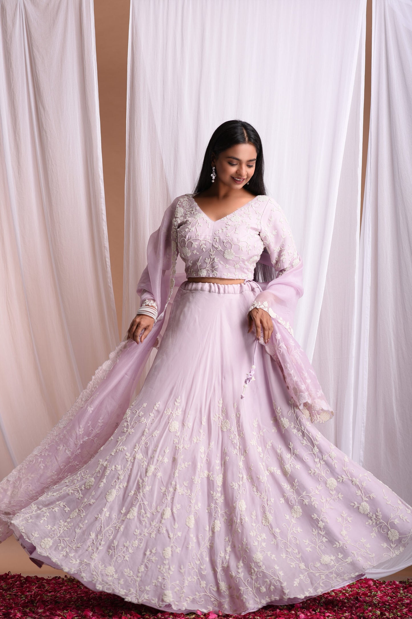 Lilac Pearl Lehenga