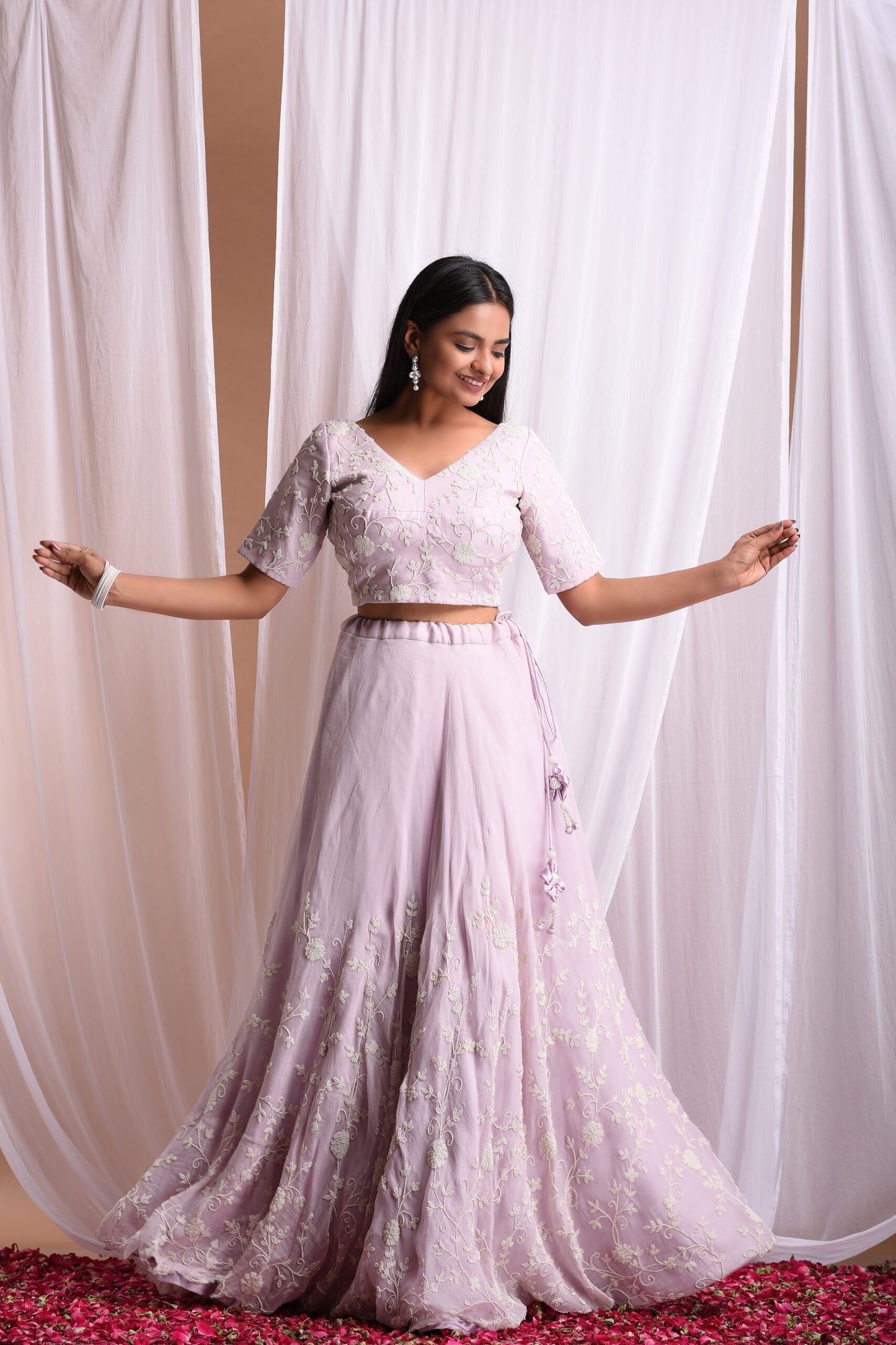 Lilac Pearl Lehenga
