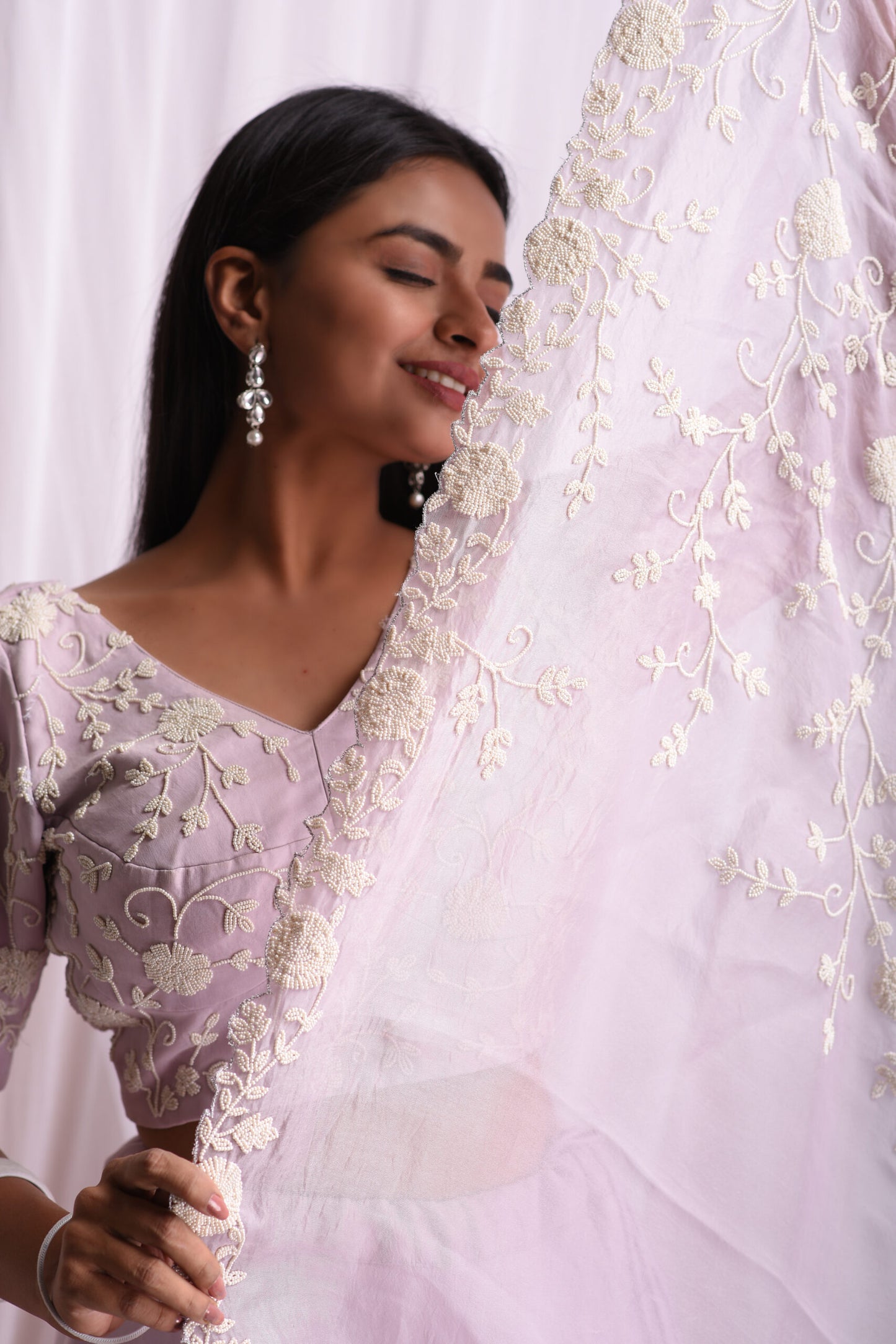 Lilac Pearl Lehenga