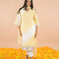 Yellow Tye-Dye Kurta