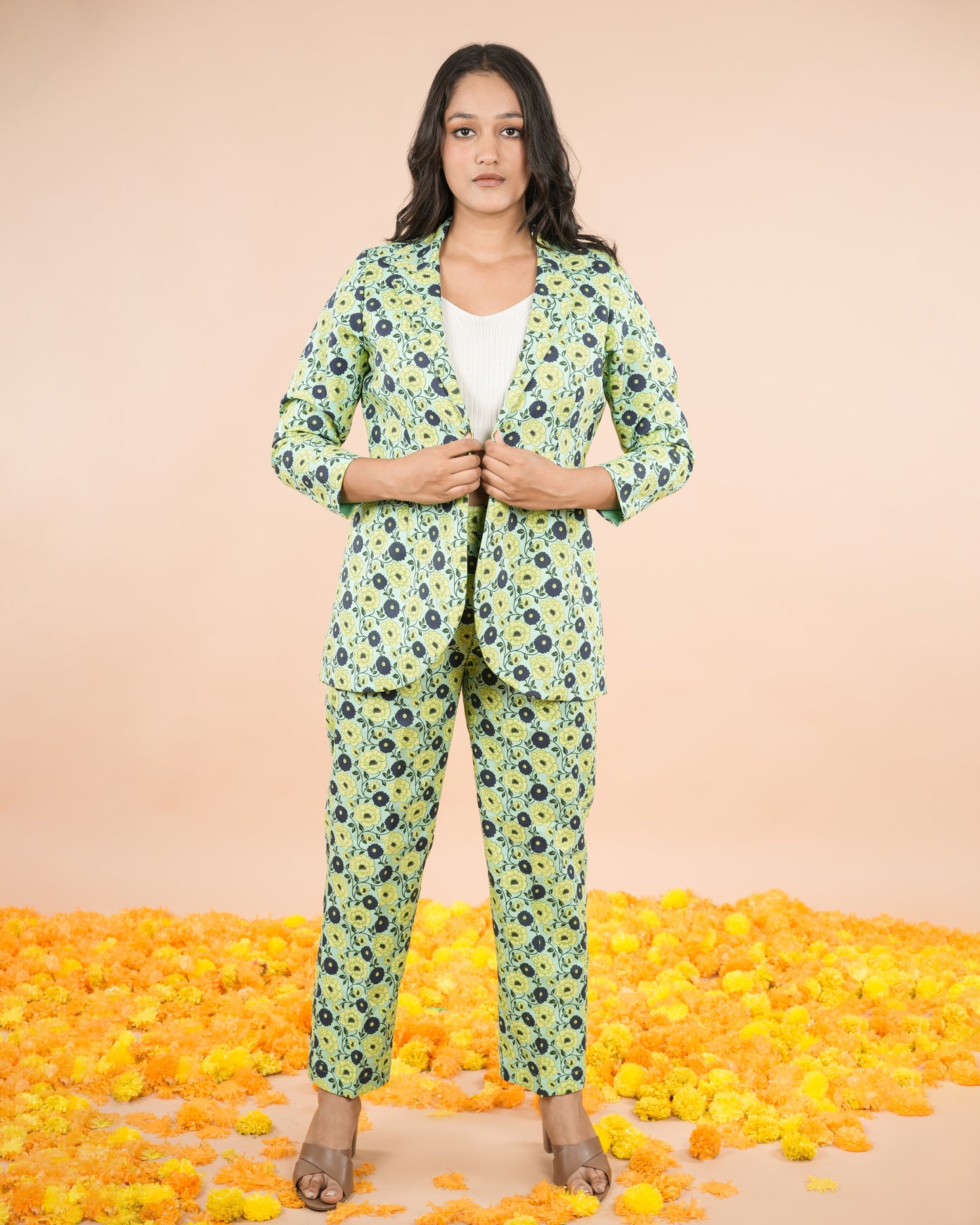Green Blazer Set