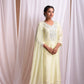 Bharya White Zardozi Suit Set