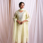 Bharya White Zardozi Suit Set