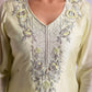 Bharya White Zardozi Suit Set