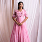 Gulbaagh Chanderi Pleated Gown