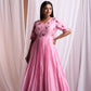 Gulbaagh Chanderi Pleated Gown