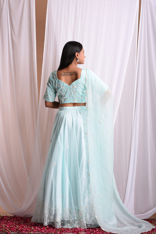 Gulnaaz Organza Lehenga Set