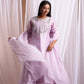 Lilac Sharara Kurti Set