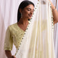 Yellow Mirror Embroidered Lehenga Set