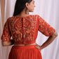 Rust Lehenga Set