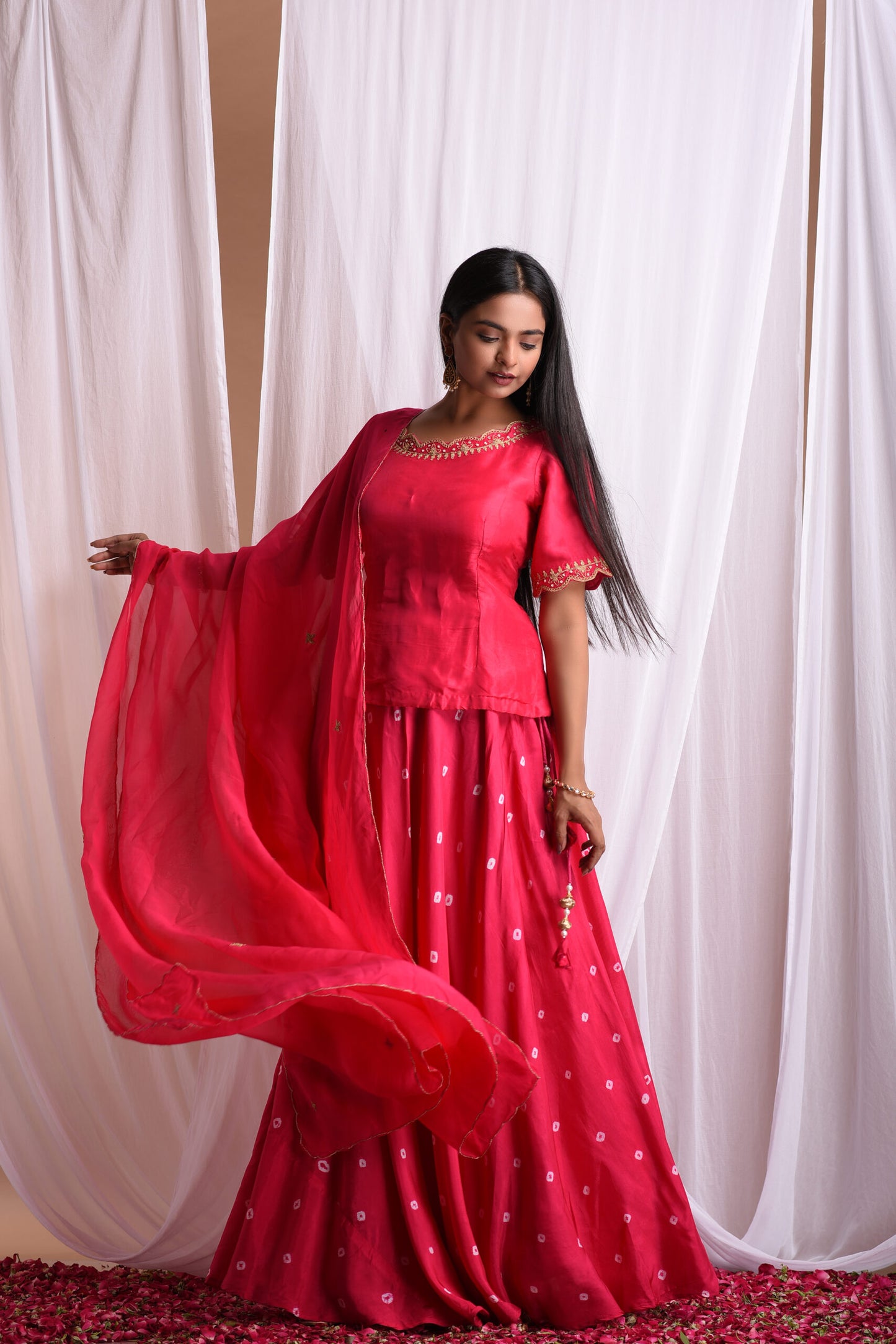 Raat Rani Bandhani Set