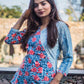 Blue Half-Half Top