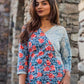 Blue Half-Half Top