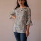 Grey Rubber Print Top